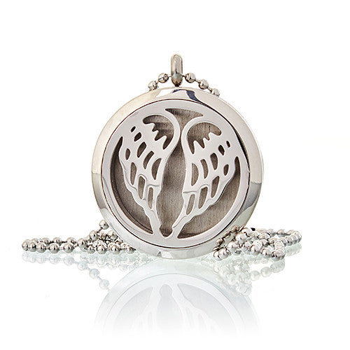 Aromatherapy Diffuser Necklace Aromatherapy Diffuser Necklace Soul Inspired Angel Wings 30mm