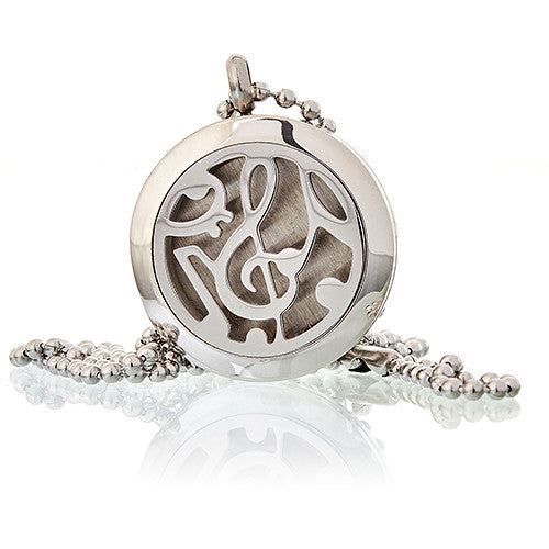 Aromatherapy Diffuser Necklace Aromatherapy Diffuser Necklace Soul Inspired Music Notes 25mm