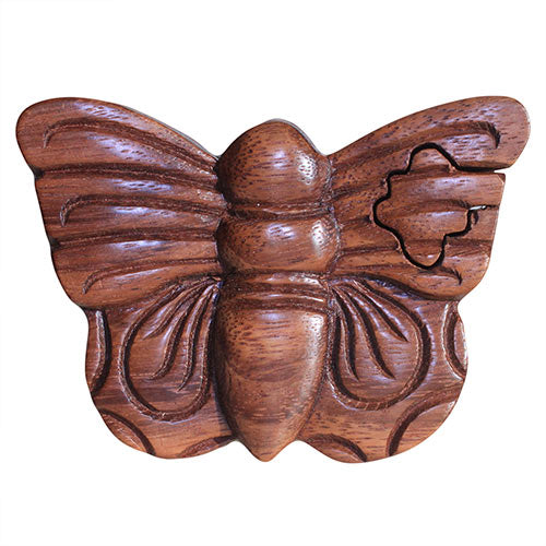 Bali Magic Puzzle Boxes - Various Designs Bali Magic Puzzle Boxes Soul Inspired Butterfly