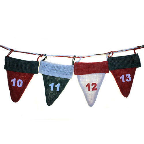 Eco Friendly Jute Advent Calendars Advent Calendar Soul Inspired Elf Hats