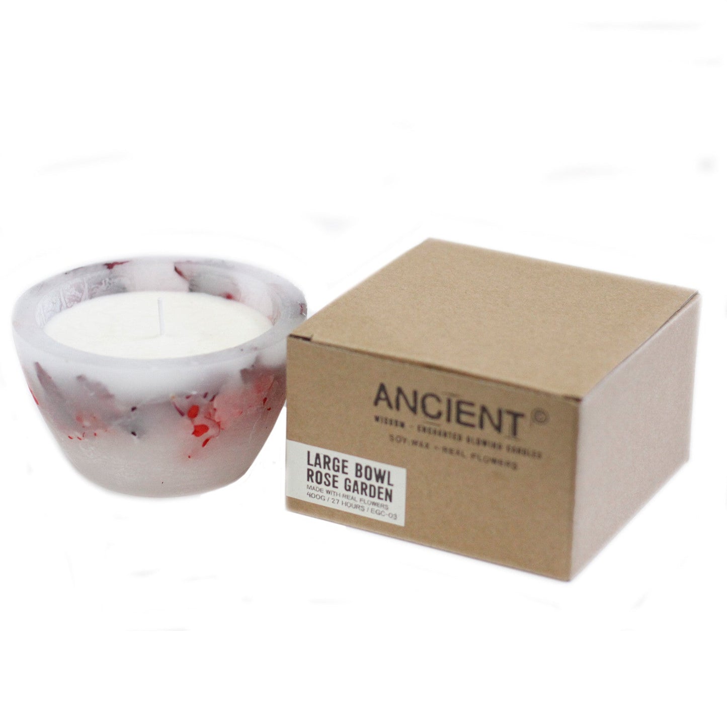 Enchanted Glowing Candles Candles Ancient Wisdom Large Bowl- Rose