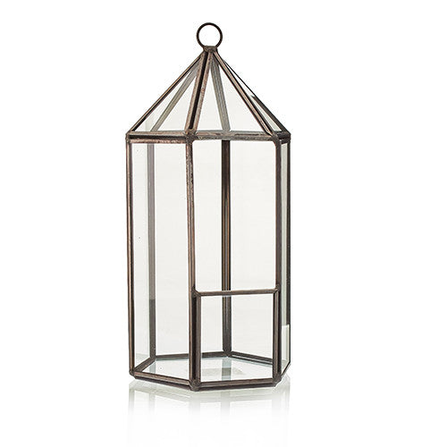 Glass & Brass Terrariums Terrariums Soul Inspired Lantern Shape