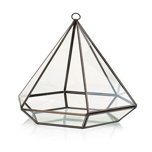 Glass & Brass Terrariums Terrariums Soul Inspired Large Diamond