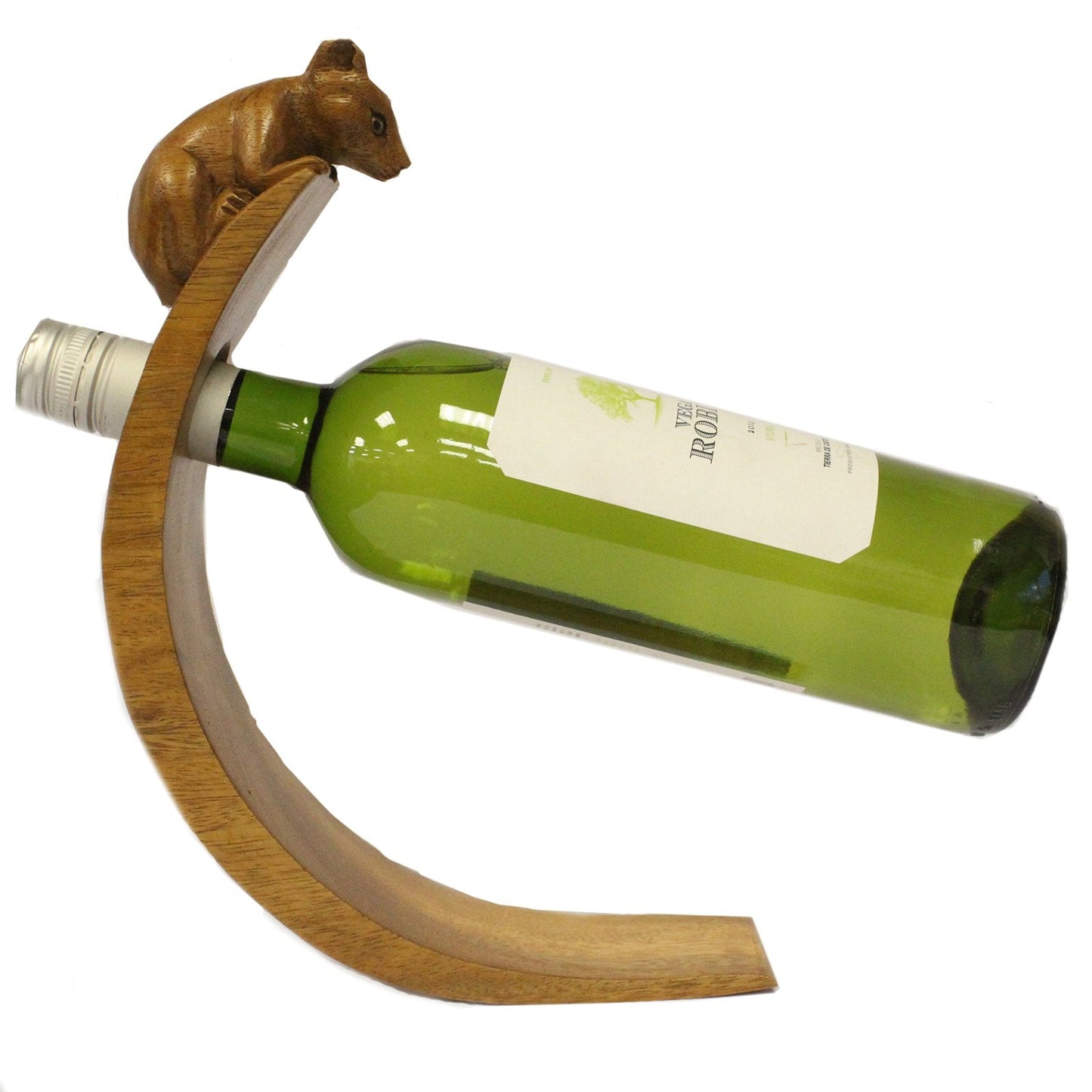 Hand Made Balance Wine Holder Suar Wood Balance Wine Holders Soul Inspired Mouse