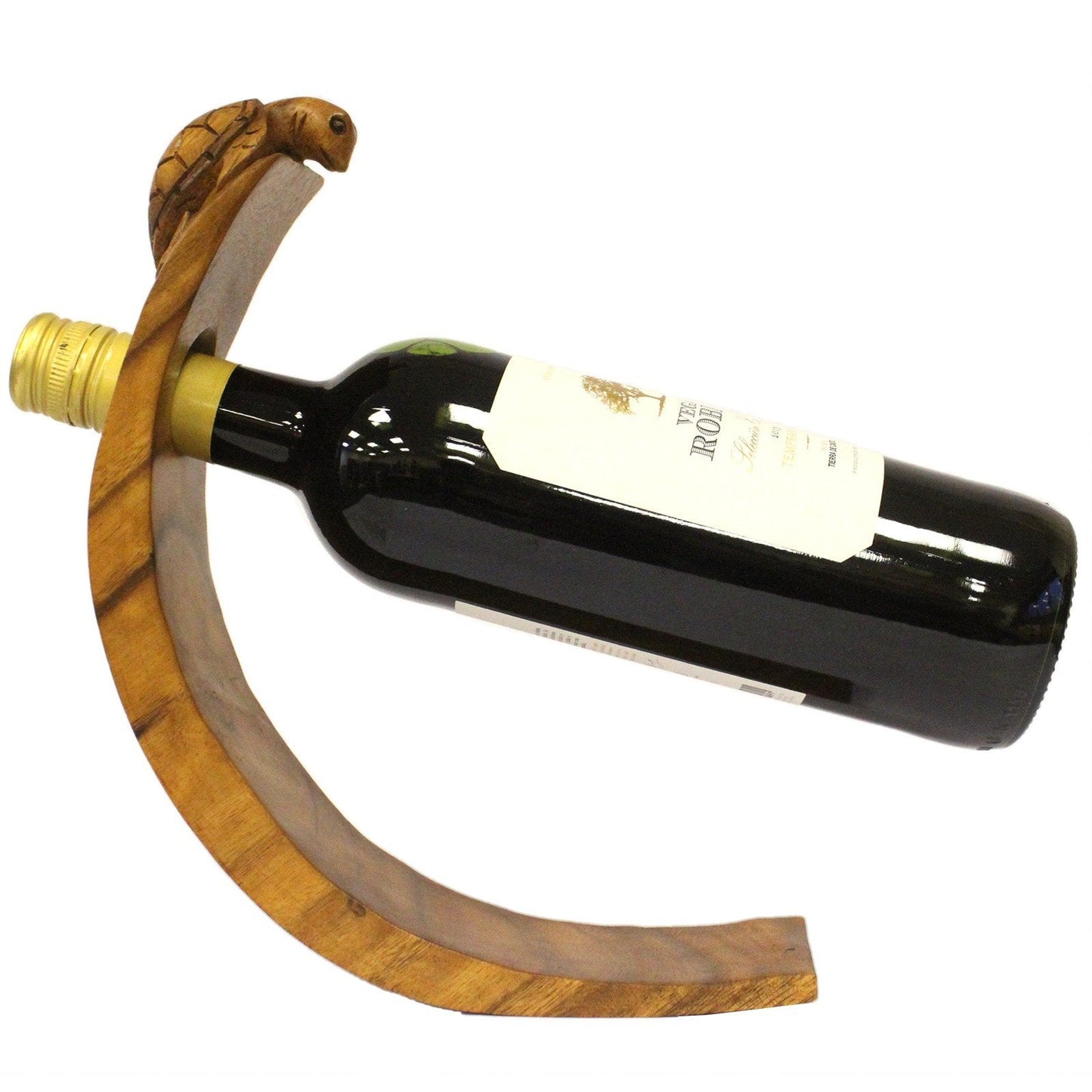 Hand Made Balance Wine Holder Suar Wood Balance Wine Holders Soul Inspired Turtle