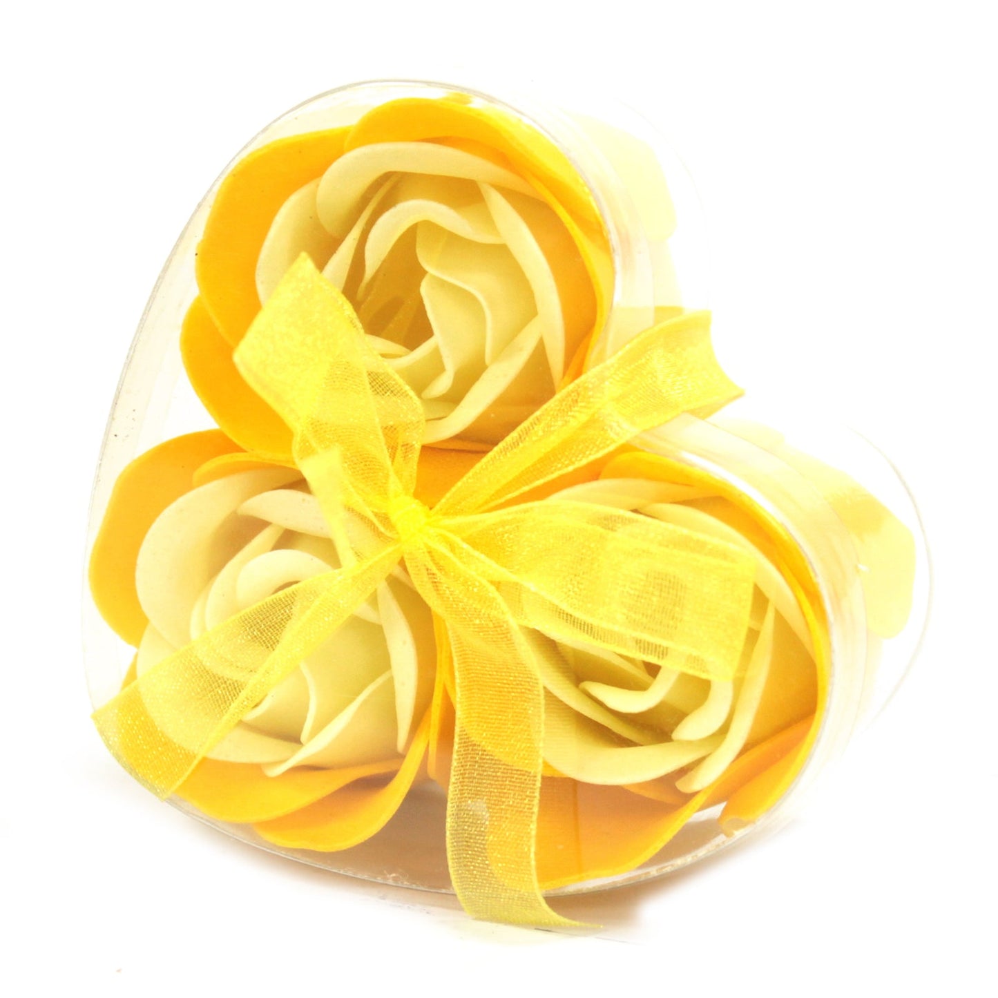 Set of 3 Soap Roses in Heart Box Soap Flowers Soul Inspired Spring