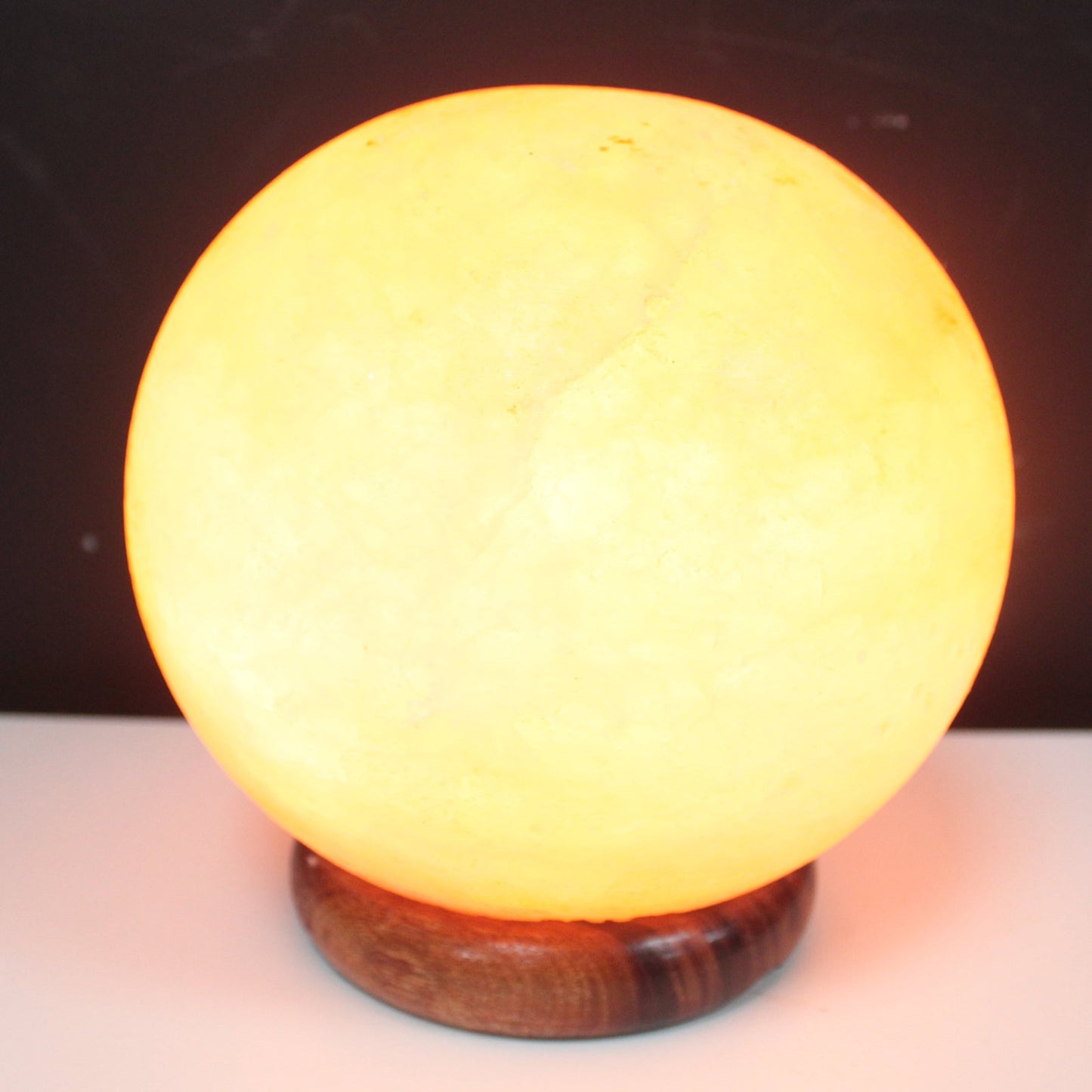 Sphere Shaped Premium Quality Himalayan Salt Lamp - 3-4kg Quality Himalayan Salt Lamps Soul Inspired