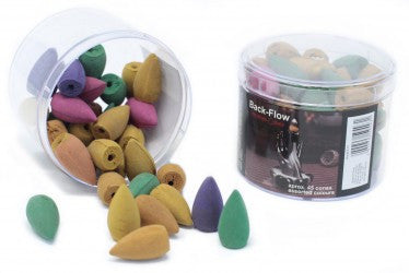 45 Assorted Back Flow Cones Back Flow Incense Cones Soul Inspired 