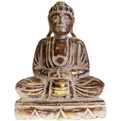 Albesia Buddha Statue Buddha Statue Soul Inspired 30cm Gold 
