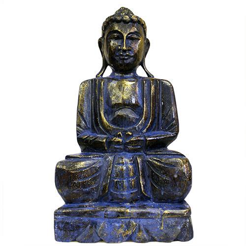 Albesia Buddha Statue Buddha Statue Soul Inspired 40cm Blue 