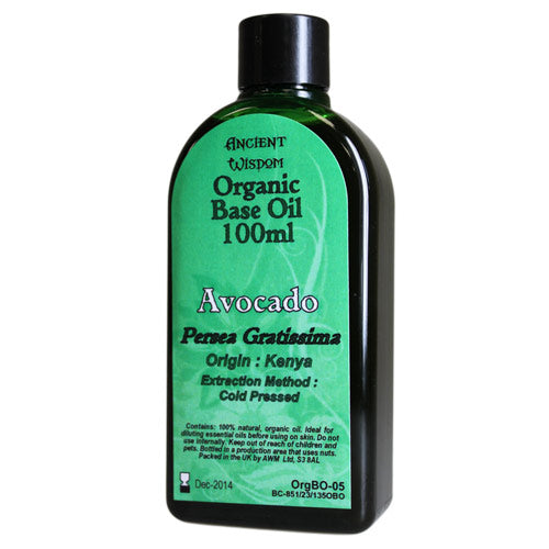 Aromatherapy Base Oils (100ml) Aromatherapy Base Oils Soul Inspired Avocado (Organic) 