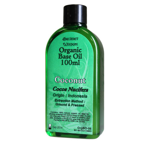 Aromatherapy Base Oils (100ml) Aromatherapy Base Oils Soul Inspired Coconut (Organic) 