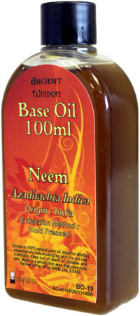 Aromatherapy Base Oils (100ml) Aromatherapy Base Oils Soul Inspired Neem 