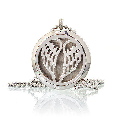 Aromatherapy Diffuser Necklace Aromatherapy Diffuser Necklace Soul Inspired Angel Wings 30mm 