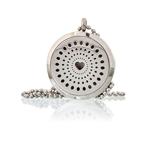 Aromatherapy Diffuser Necklace Aromatherapy Diffuser Necklace Soul Inspired Diamond Heart 30mm 