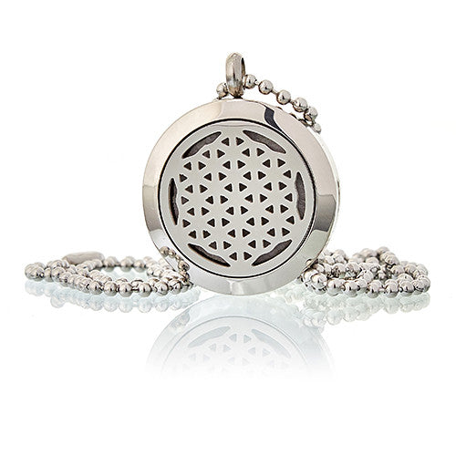 Aromatherapy Diffuser Necklace Aromatherapy Diffuser Necklace Soul Inspired Flower of Life 25mm 