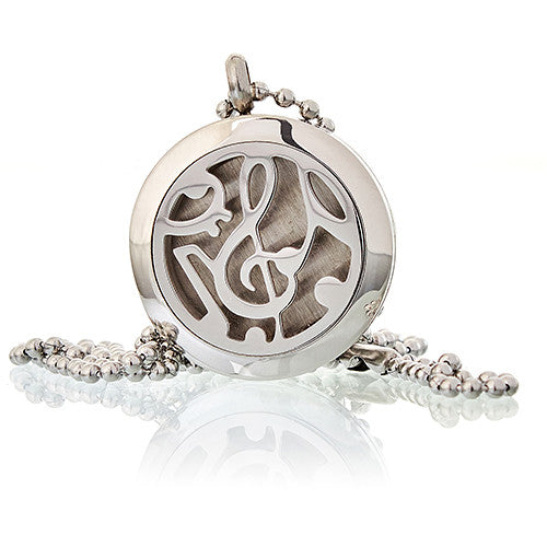 Aromatherapy Diffuser Necklace Aromatherapy Diffuser Necklace Soul Inspired Music Notes 25mm 