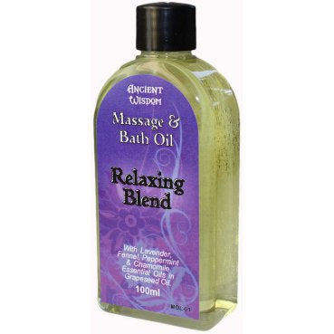 Aromatherapy Massage Oils (100ml) Massage Oils Soul Inspired Relaxing 