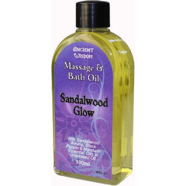 Aromatherapy Massage Oils (100ml) Massage Oils Soul Inspired Sandalwood Glow 