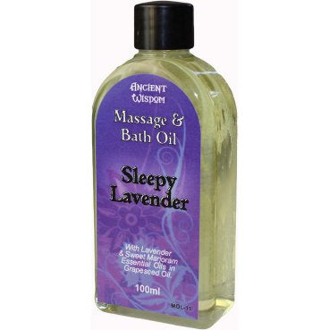 Aromatherapy Massage Oils (100ml) Massage Oils Soul Inspired Sleepy Lavender 
