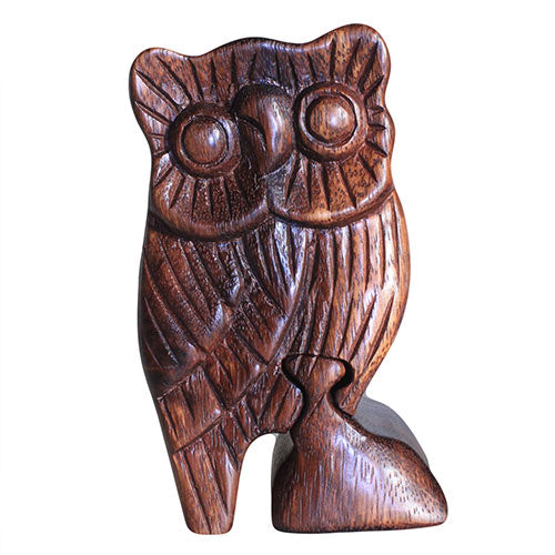 Bali Magic Puzzle Boxes - Various Designs Bali Magic Puzzle Boxes Soul Inspired Owl 