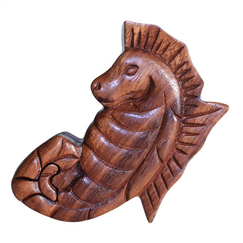 Bali Magic Puzzle Boxes - Various Designs Bali Magic Puzzle Boxes Soul Inspired Sea Horse 