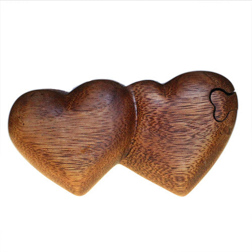 Bali Magic Puzzle Boxes - Various Designs Bali Magic Puzzle Boxes Soul Inspired Twin Hearts 