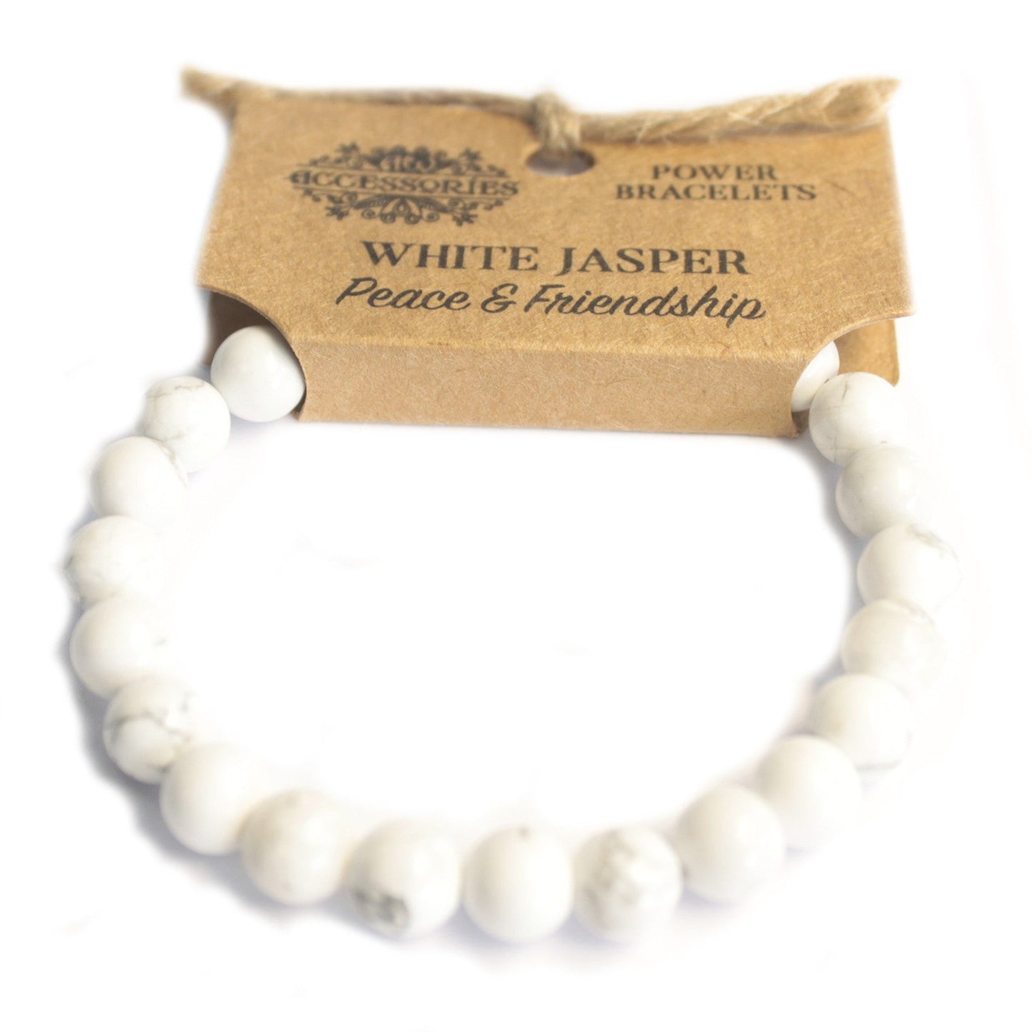Crystal Healing Power Bracelets Power Bracelet Soul Inspired White Jasper 