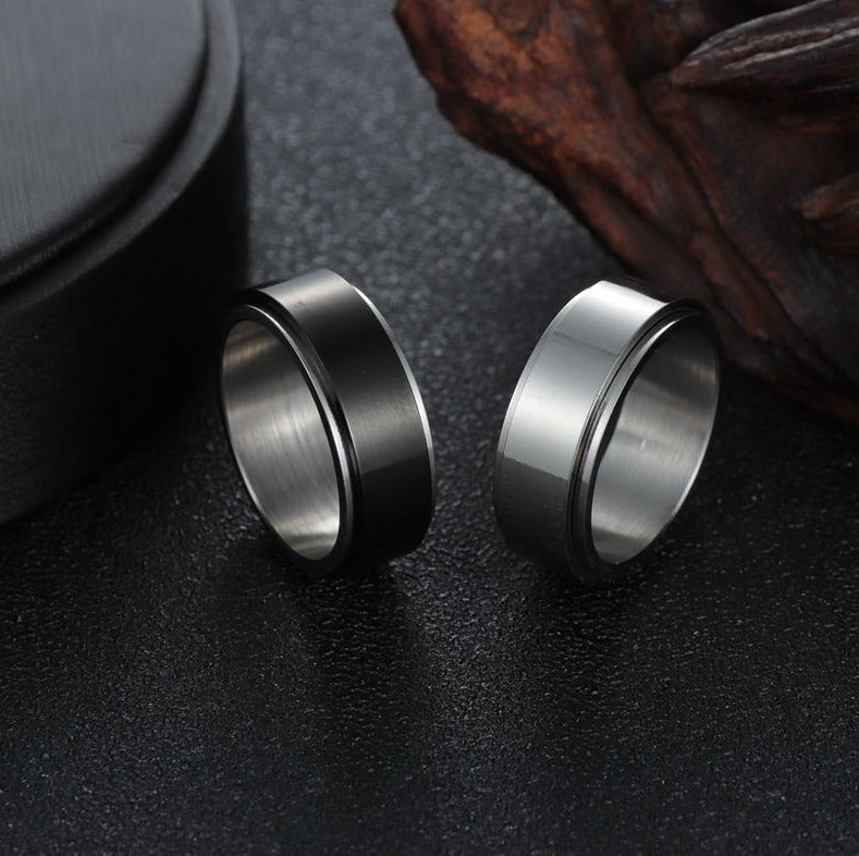 Fidget Spinner Ring for Anxiety - Block Colour Spinner Ring Soul Inspired 