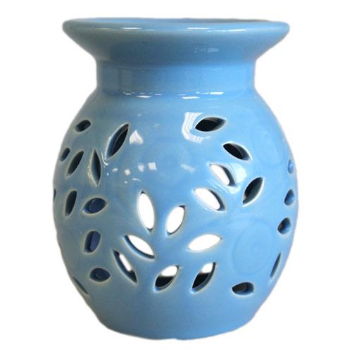 Floral Oil Burner Oil Burner Soul Inspired Blue 