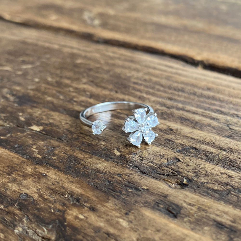 Spinning 2025 flower ring