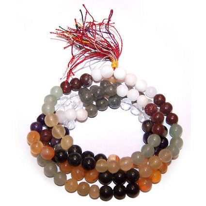 Gemstone Mala Beads Mala Beads Soul Inspired 9 Planet Astro 