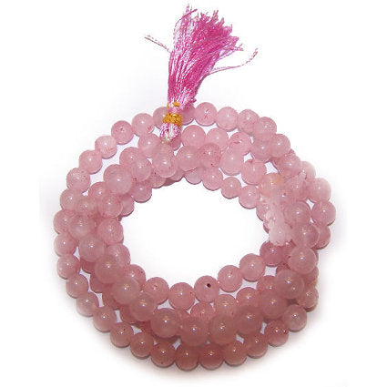 Gemstone Mala Beads Mala Beads Soul Inspired Rose Quartz 