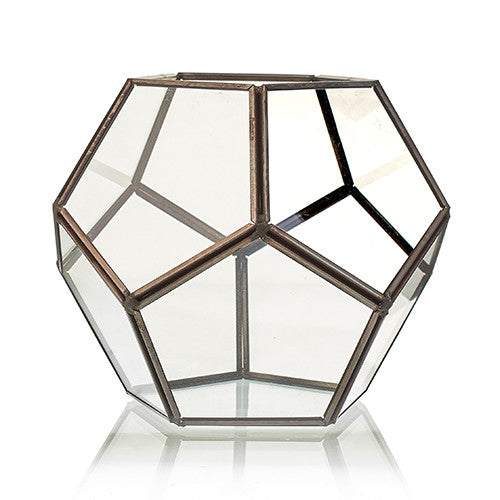 Glass & Brass Terrariums Terrariums Soul Inspired Large Octagon 