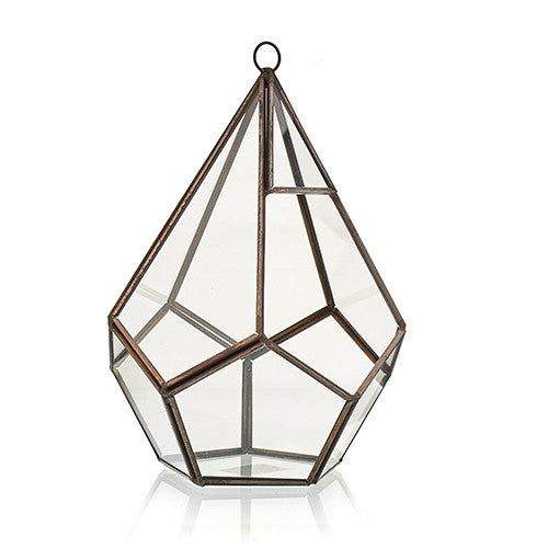 Glass & Brass Terrariums Terrariums Soul Inspired Large Pentagon 