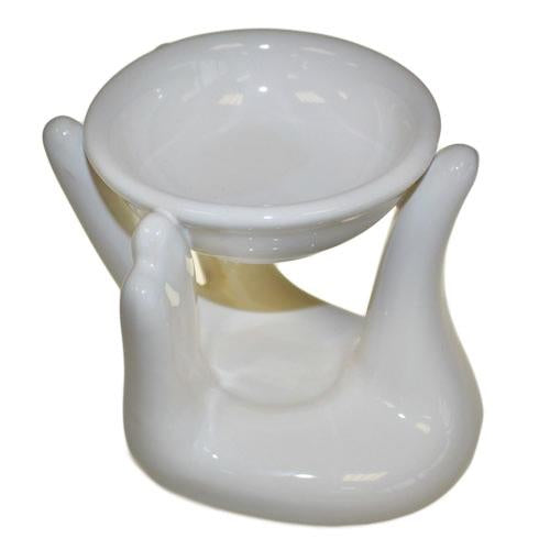 Helping Hand Oil Burner Oil Burners Soul Inspired White 