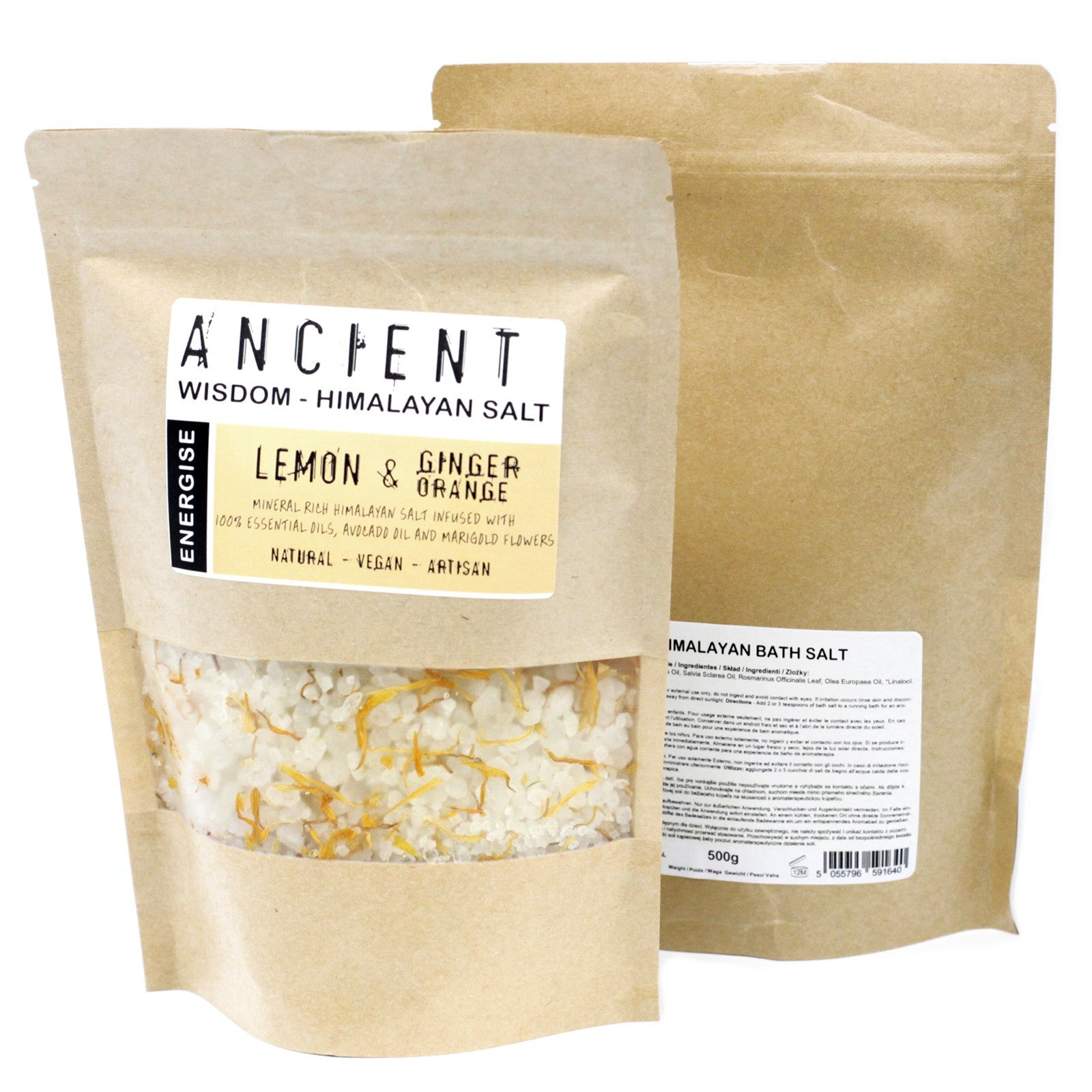 Himalayan Bath Salt Blends 500g Himalayan Bath Salt Blends Soul Inspired Energise 