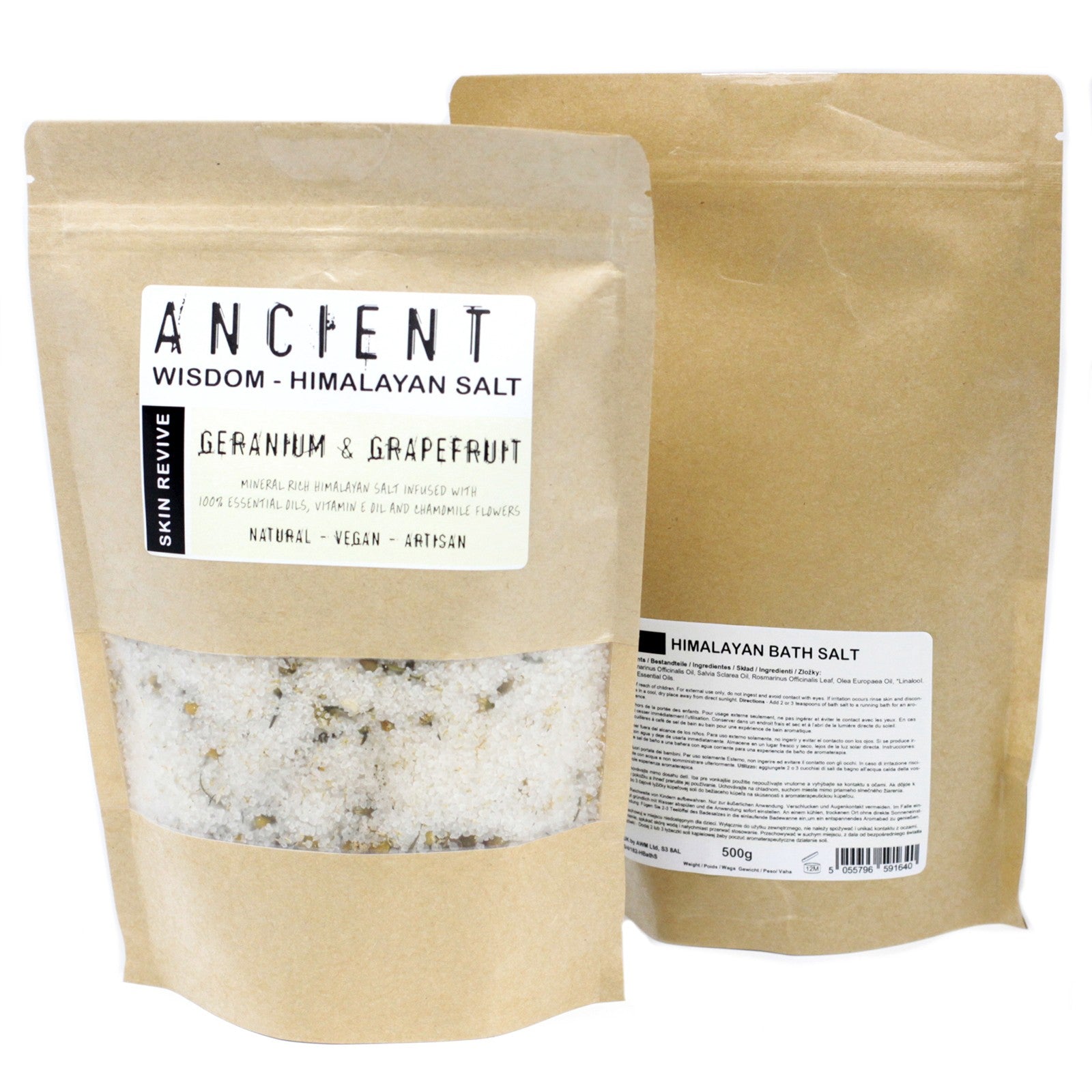 Himalayan Bath Salt Blends 500g Himalayan Bath Salt Blends Soul Inspired Skin Revive 