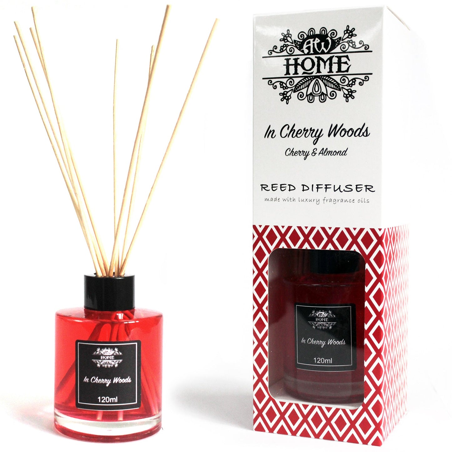 Home Fragrance Reed Diffuser - Various Fragrances - 120ml Home Fragrance Reed Diffusers - 120ml Soul Inspired In Cherry Woods 