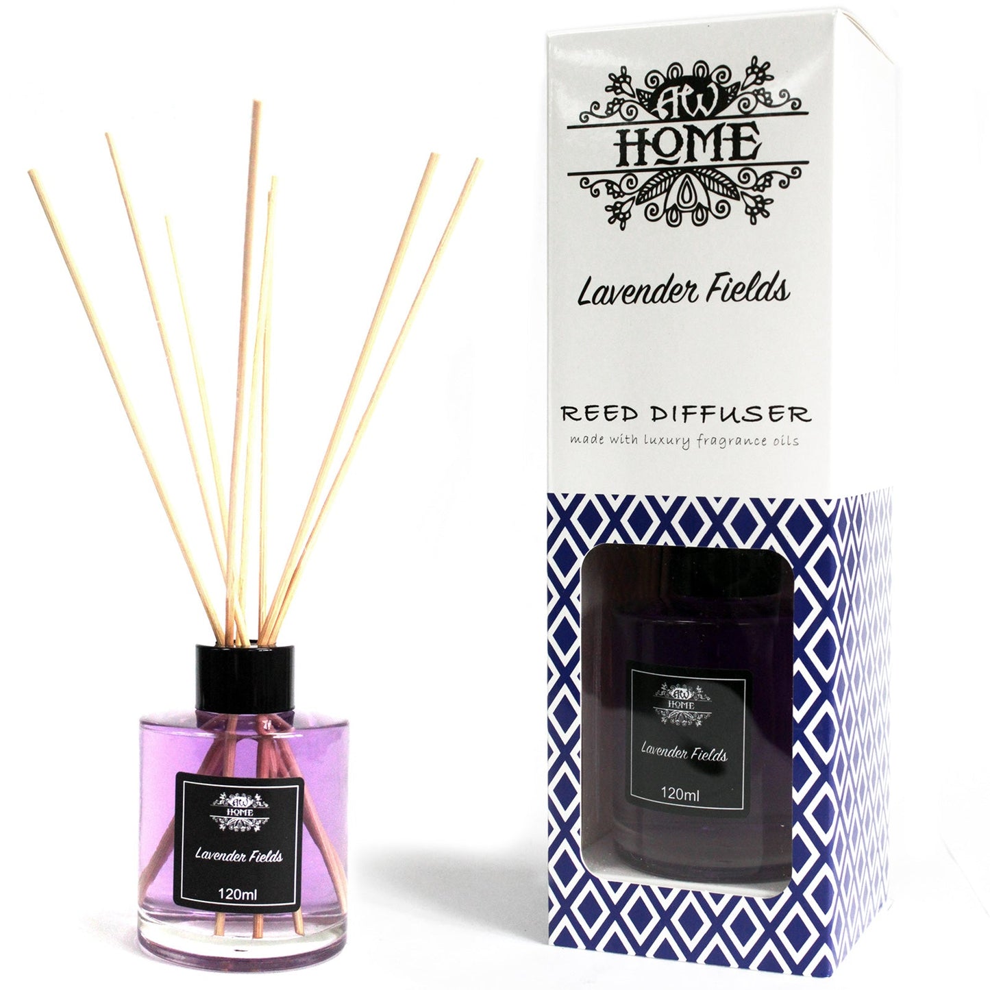 Home Fragrance Reed Diffuser - Various Fragrances - 120ml Home Fragrance Reed Diffusers - 120ml Soul Inspired Lavender Fields 