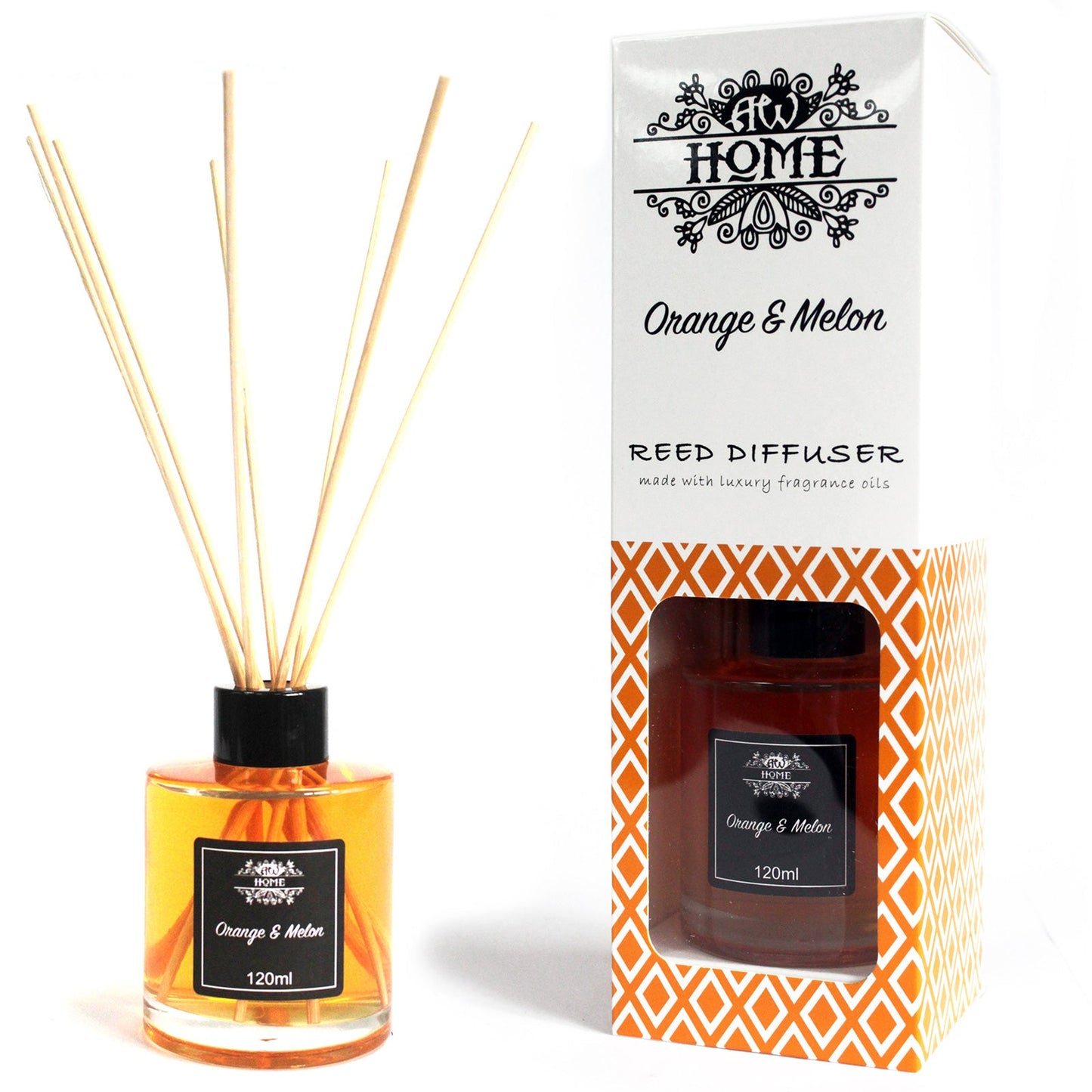 Home Fragrance Reed Diffuser - Various Fragrances - 120ml Home Fragrance Reed Diffusers - 120ml Soul Inspired Orange & Melon 