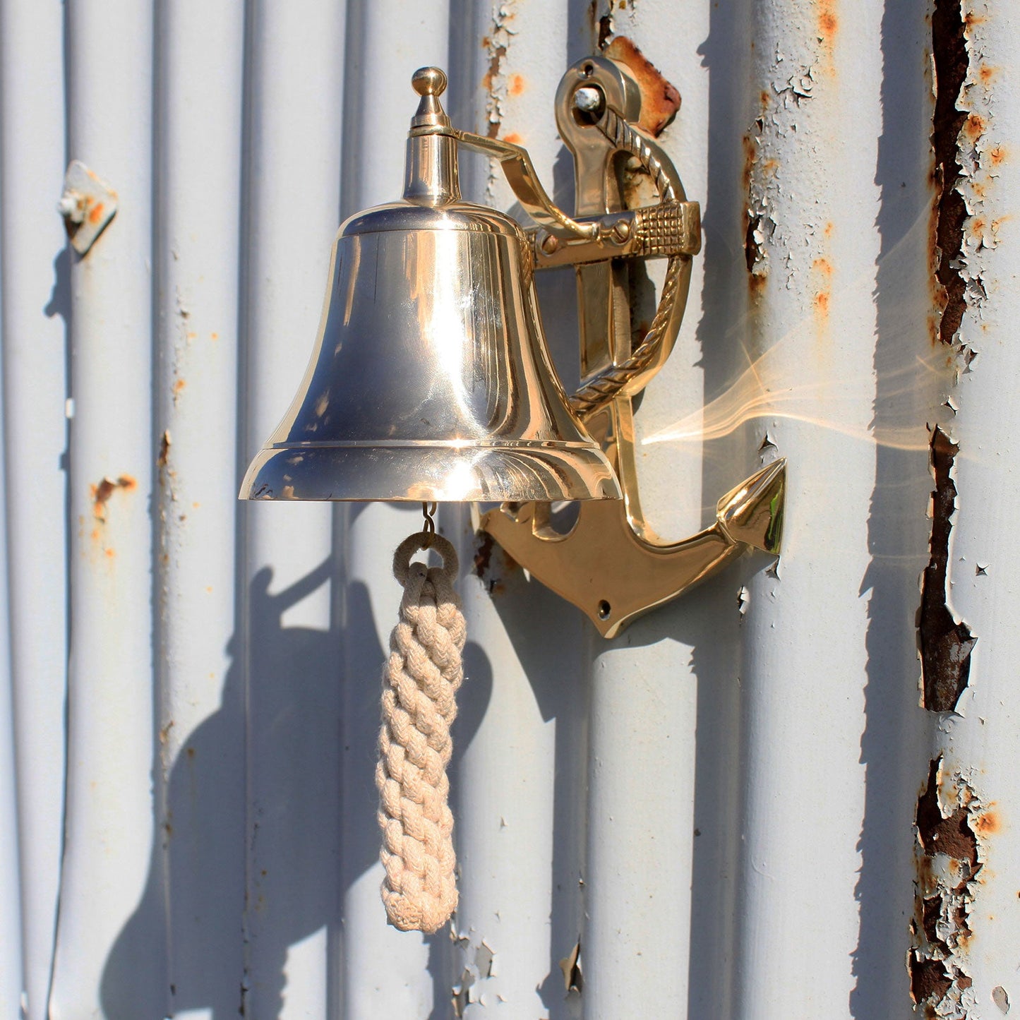 Large Vintage Brass Bells Vintage Brass Bells Soul Inspired Anchor 