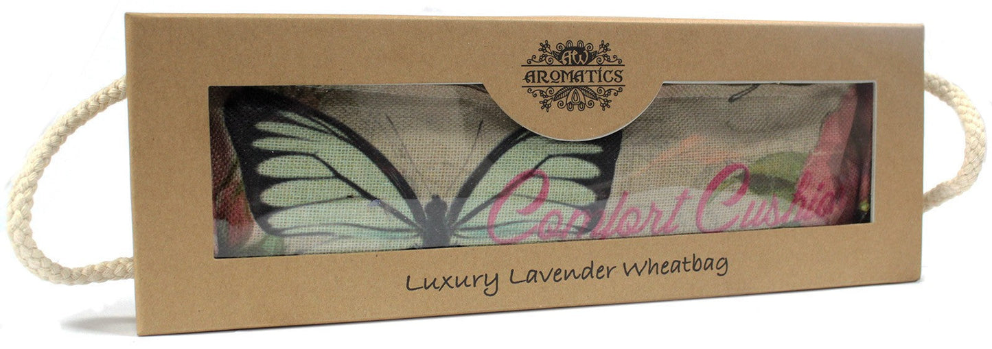 Luxury Lavender Wheat Bag in Gift Box Luxury Lavender Wheat Bag in Gift Box Soul Inspired Butterfly & Roses 