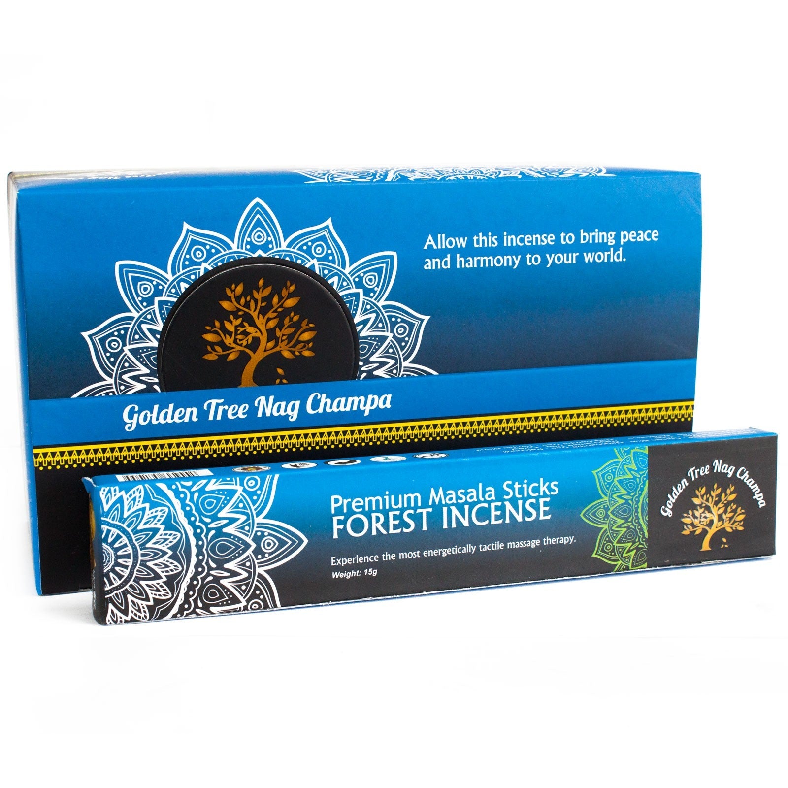 Premium Golden Tree Nag Champa Incense Sticks incense sticks Soul Inspired Forest Blend 