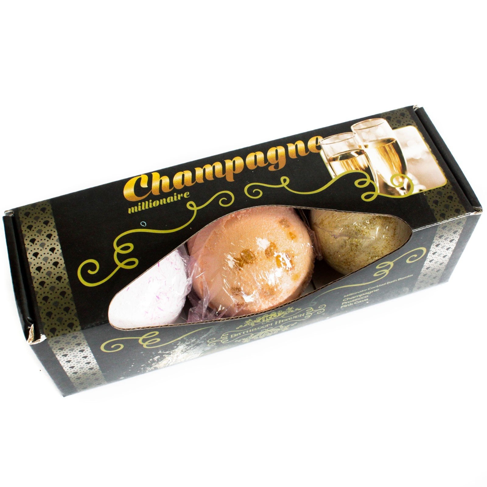 Set of 3 Cocktail Bath Bombs Bath Bomb Soul Inspired Champagne 