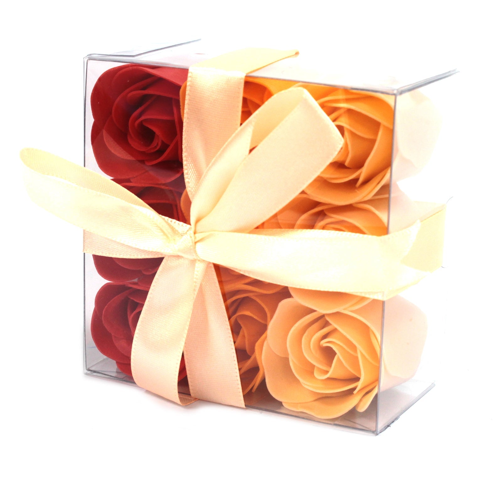 Set of 9 Soap Roses Soap Flowers Soul Inspired Peach 