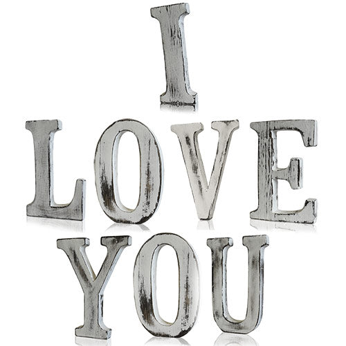 Shabby Chic Letters & Symbols Shabby Chic letters Soul Inspired I LOVE YOU 