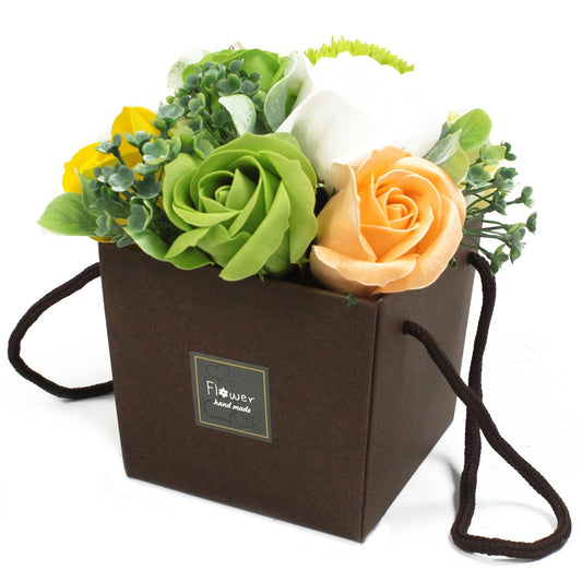 Soap Flower Bouquet in Box Soap Flowers Soul Inspired Spring Flowers 
