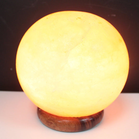 Sphere Shaped Premium Quality Himalayan Salt Lamp - 3-4kg Quality Himalayan Salt Lamps Soul Inspired 