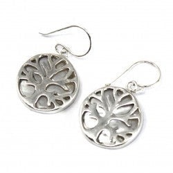 Tree of Life Silver Earrings Earrings Soul Inspired Mother of Pearl 